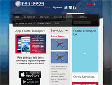 Tablet Screenshot of olartetransport.com